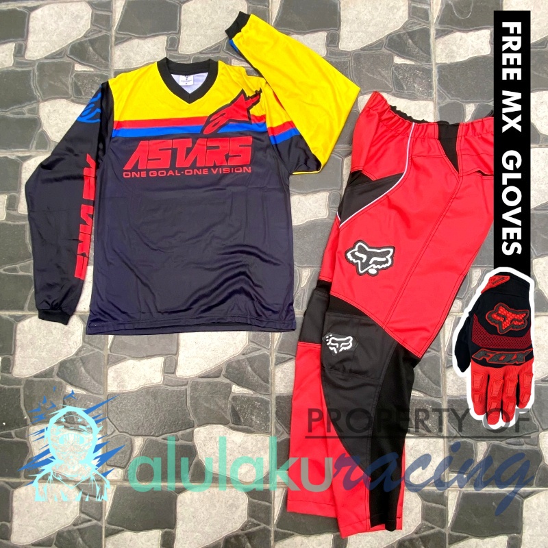 Jersey &amp; Celana MX Trail Motocross - Paket Bundling ASCT0403-F43