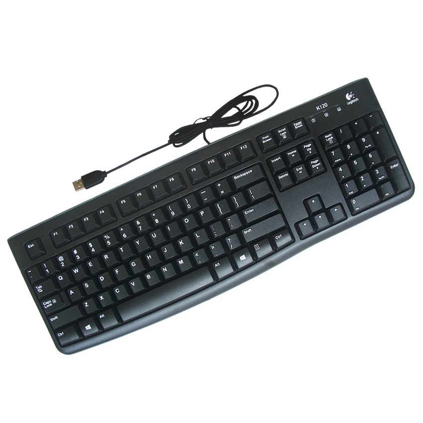 Trend-Logitech Keyboard USB K120 - Hitam Original