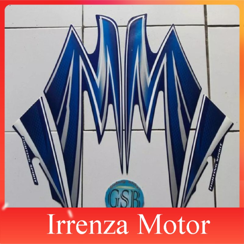 Striping sticker Lis motor RX king 2003 biru
