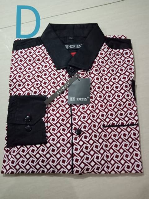 Kemeja Motif Lengan Panjang Kemeja Katun Kemeja Casual Kemeja Kerja Kemeja Pria