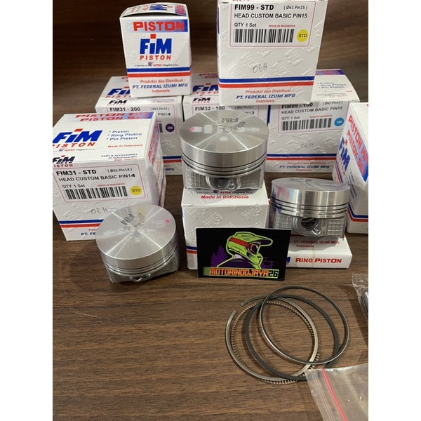 Seher piston kit fim mentah 57 57.5 58 58.5 59 59.5 60 61 62 63mm pin 13 14 15-7