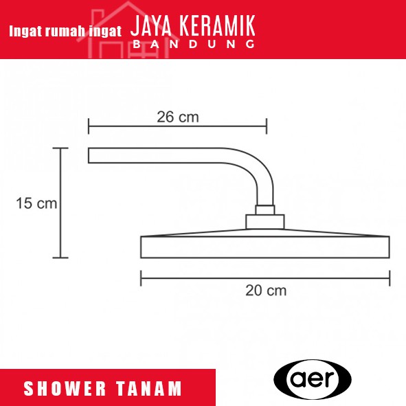 WALL SHOWER AER | SHOWER DINDING | SHOWER TANAM | AER WS-13