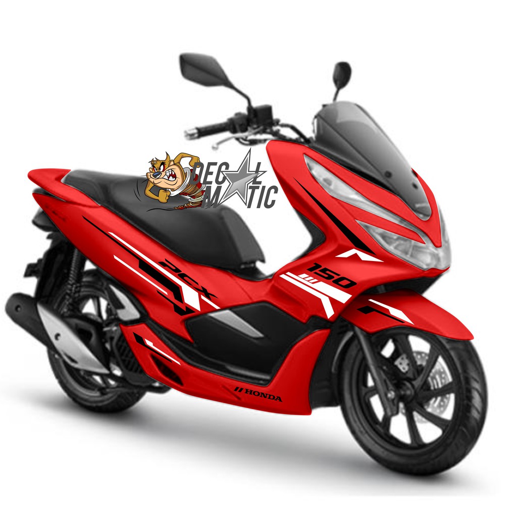 Cutting Sticker striping honda PCX merah -CSPC04 | Shopee Indonesia