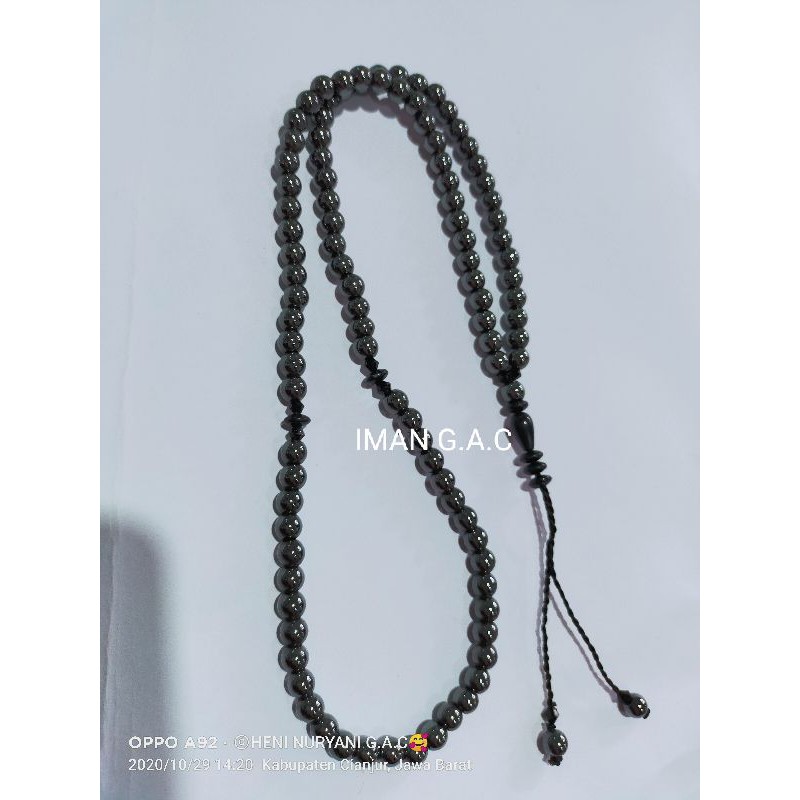 Tasbih batu blustin asli Natural 99 butir/tasbih blustin brustin oleh2 haji