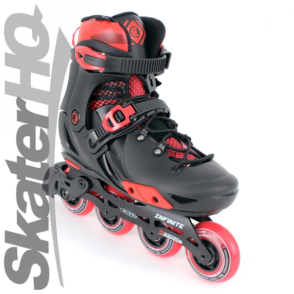 Sepatu roda Inline Skate M-cro (Micro) Infinite Black Red