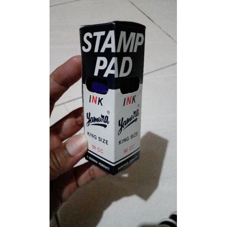 

[REAL PICT 100%]Tinta Stamp Pad / Stempel Yamura King Size 50 cc