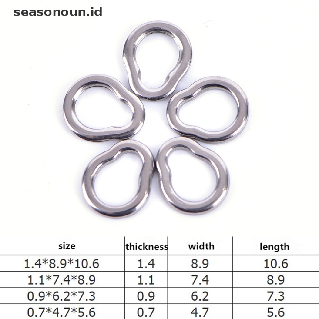 (seasonoun) 10pcs Kili-Kili Pancing Seamless Bahan Baja