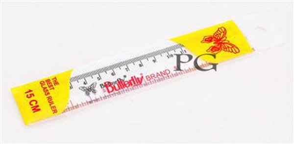 

Butterfly 15cm Clear Plastic Ruler Penggaris Bening 15 cm