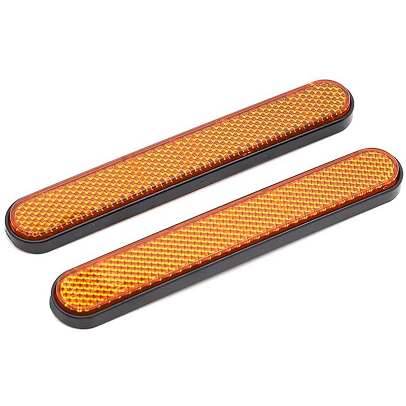 Motorcycle Front Fork Reflector Sticker Lower Legs Slider Safety Warning for Softail Sportster 883 1200 Yellow