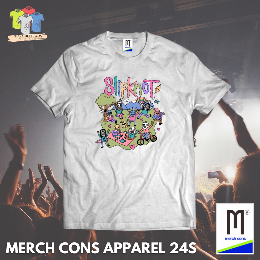 PMD88 | KAOS BAND SLIPKNOT TAG MERCHCONS APPAREL | SIZE LUAR