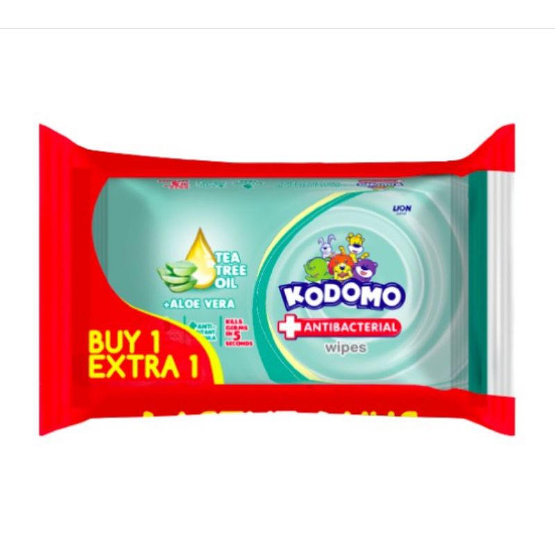 Kodomo Tisu Basah Baby Wipes Pink 50 x 2 Buy 1 Get 1