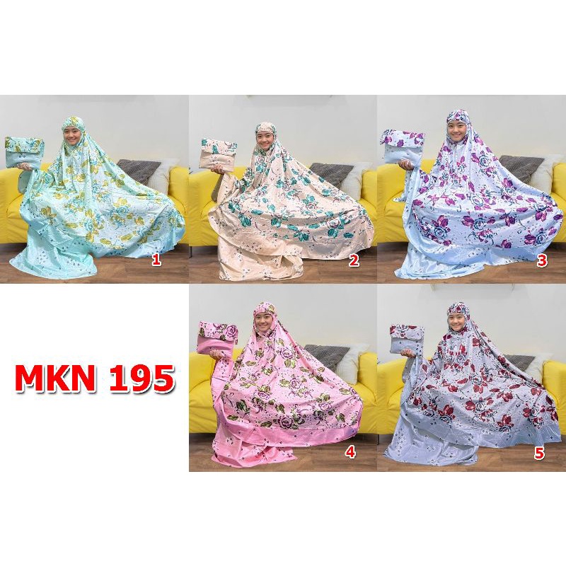 Mukena Dewasa Jumbo Katun Rayon Mukena Wanita Motif Bunga Alat Sholat MKN195