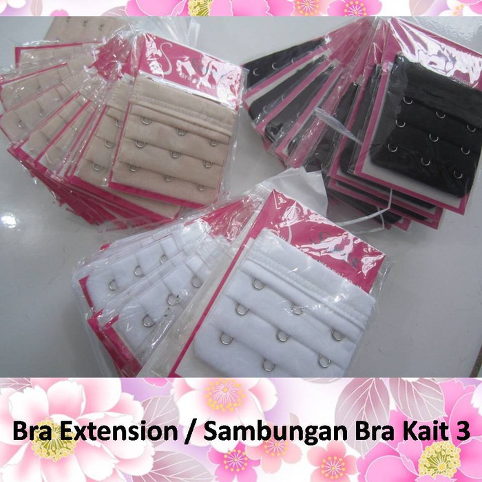 Sambungan BH / Bra Extension Sorex dengan 3 kait (3 baris) - Sambungan Bra merk SOREX