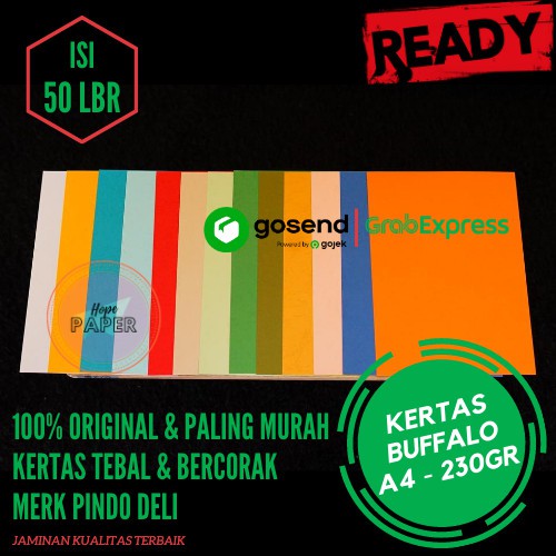 

Kertas Buffalo 230 Gsm ukuran A4 (21 cm x 29.7 cm) isi 50 lembar - Cokelat Muda terbaik