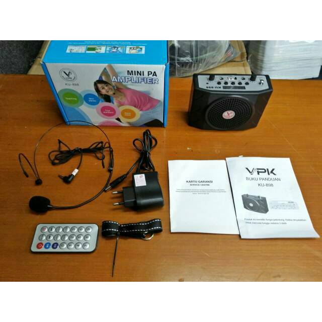 SPEAKER PORTABLE bluetooth Waisband pinggang VPK ku-898 ku989 ku 898 (ORIGINAL)