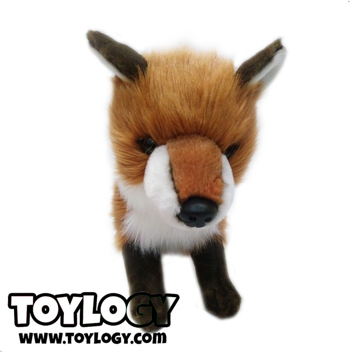 Promo Boneka Hewan Rubah Merah Standing Red Fox Stuffed Plush
