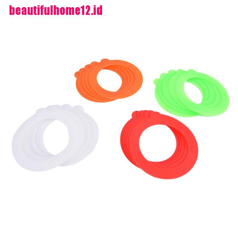 5 Pcs Gasket Pengganti Bahan Silikon Tahan Bocor Untuk Toples Makanan