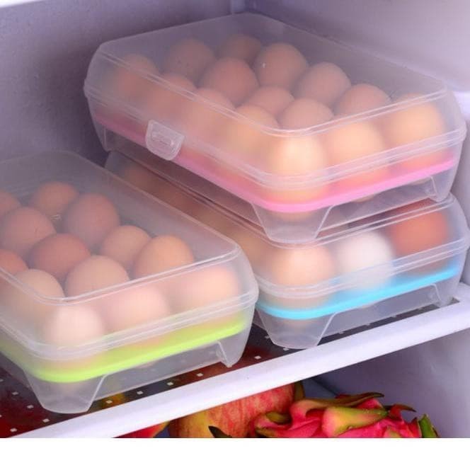 Kotak Telur Box isi 15pcs Kotak telor Plastik PP Box Telur Egg Tebal Berkwalitas Murah