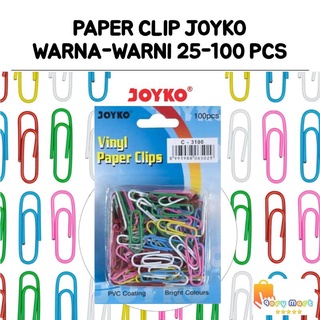 PAPER CLIP JOYKO WARNA 25-100 PCS | KERTAS CLIP JOYKO