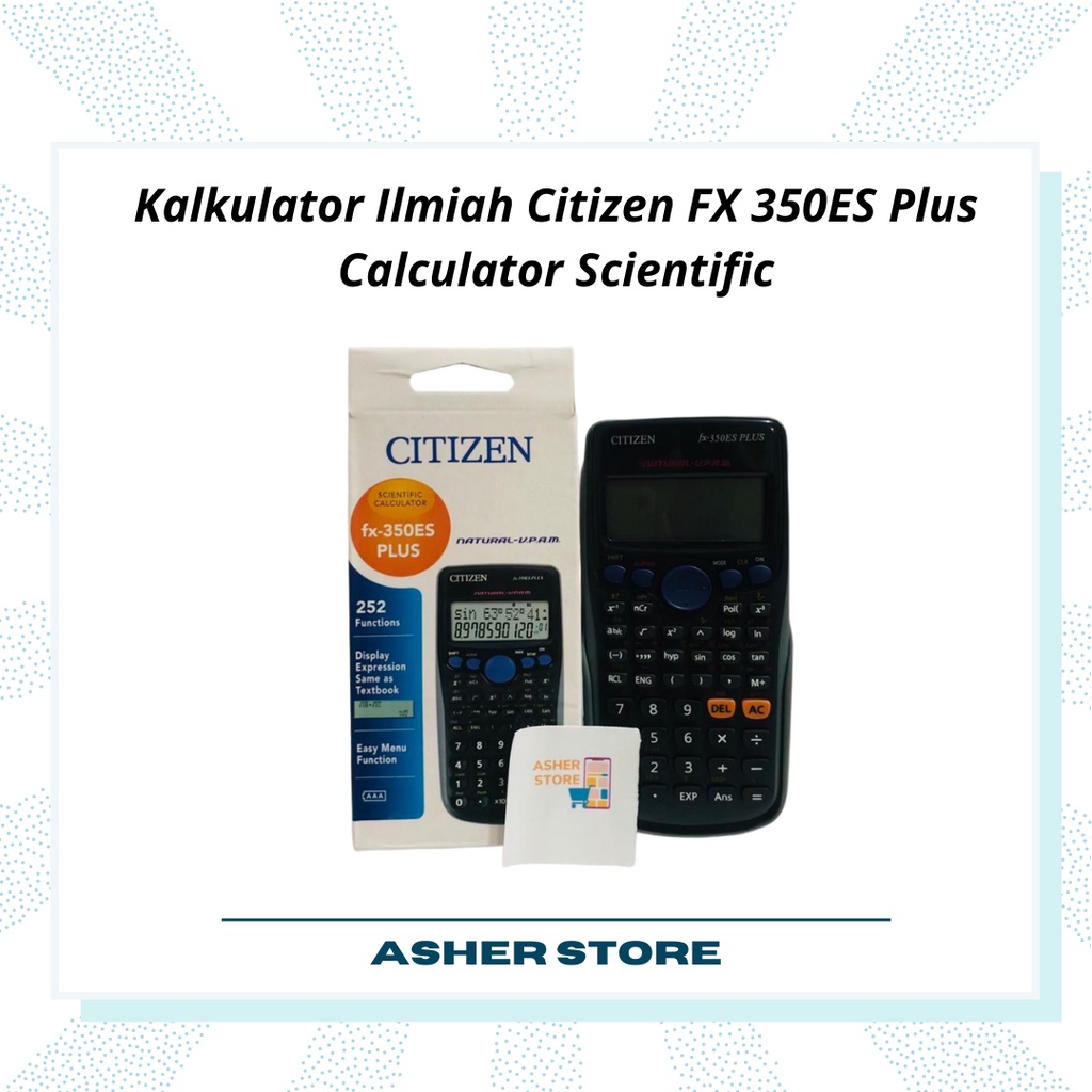 

Kalkulator Ilmiah Citizen FX 350MS Plus Calculator Scientific