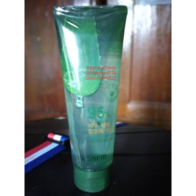 The saem aloevera soothing gel/ the saem 95% / the saem soothing gel/ skincare korea ori/thesaemtube