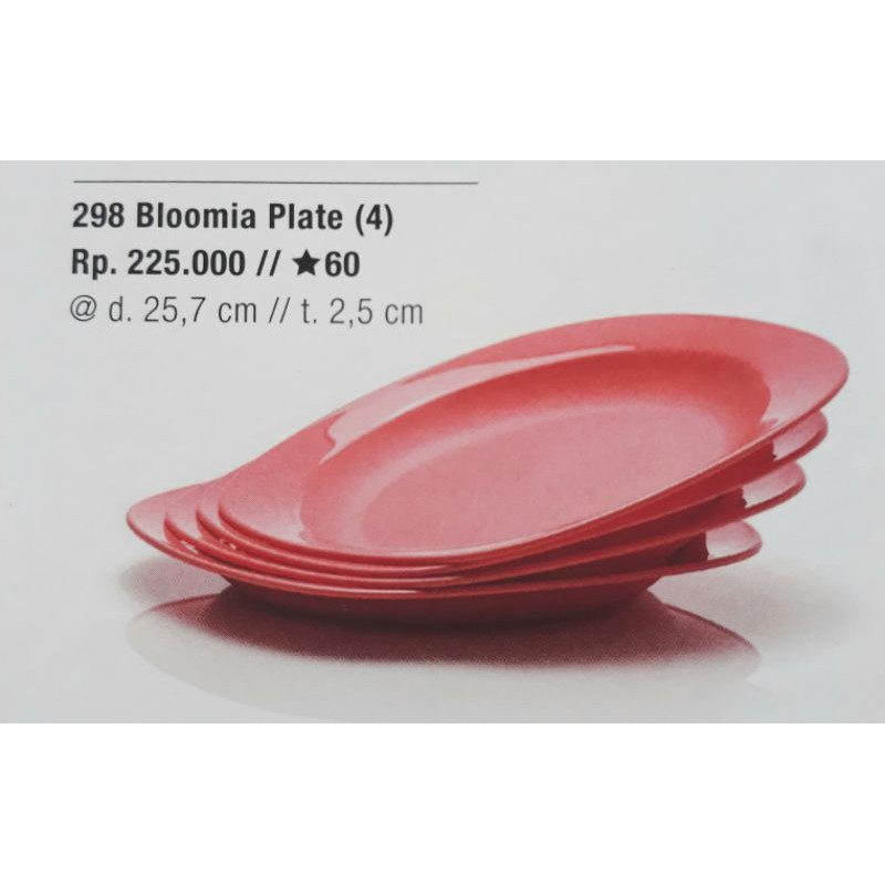 bloomia plate tupperware