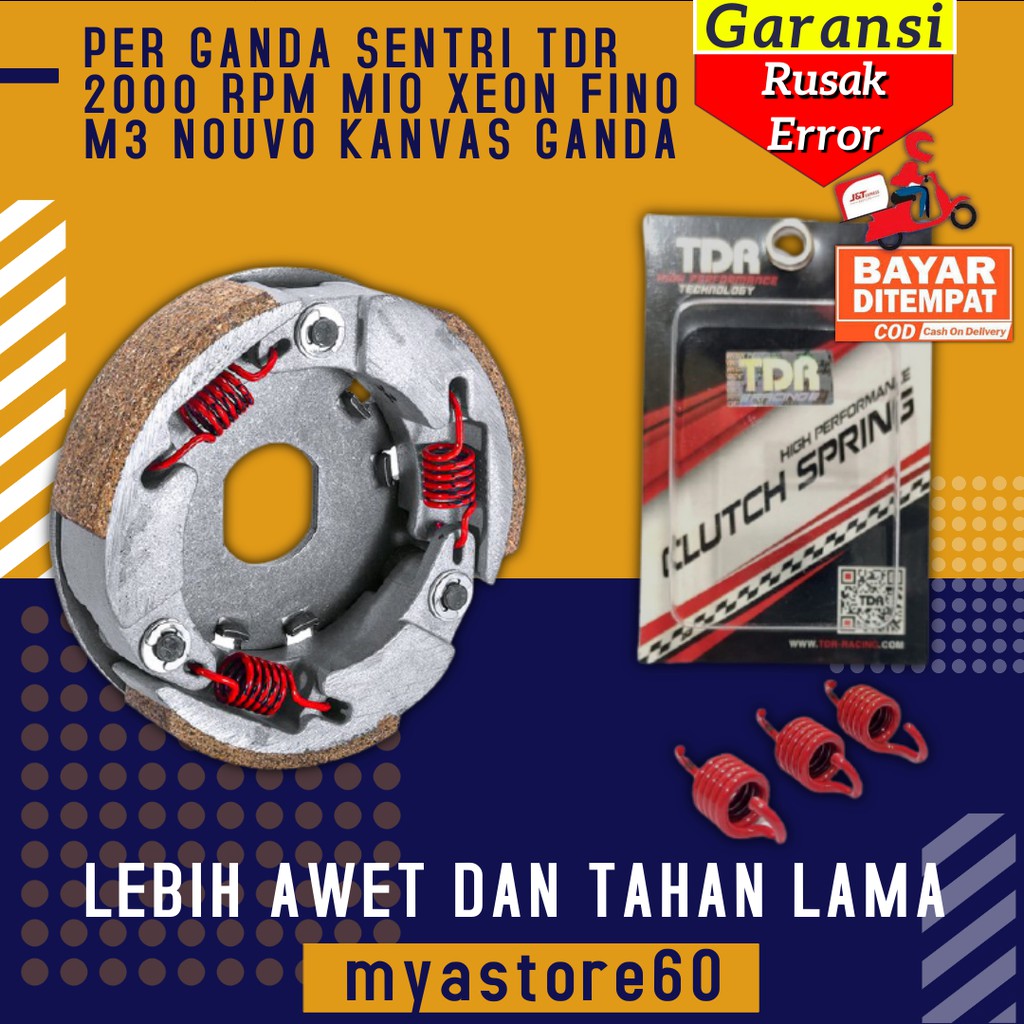 PER GANDA SENTRI TDR 2000 RPM SEMUA MOTOR MIO XEON FINO M3 NOUVO KANVAS GANDA SPAREPART