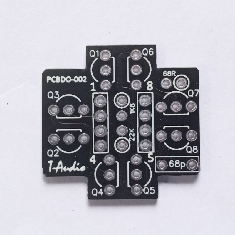 T-Audio PCB Single Discrete Opamp IC Based On ESP - Rod Elliot Project