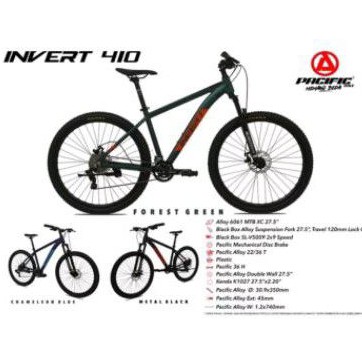 Sepeda mtb 27.5 Pacific Invert 410 alloy 18 speed