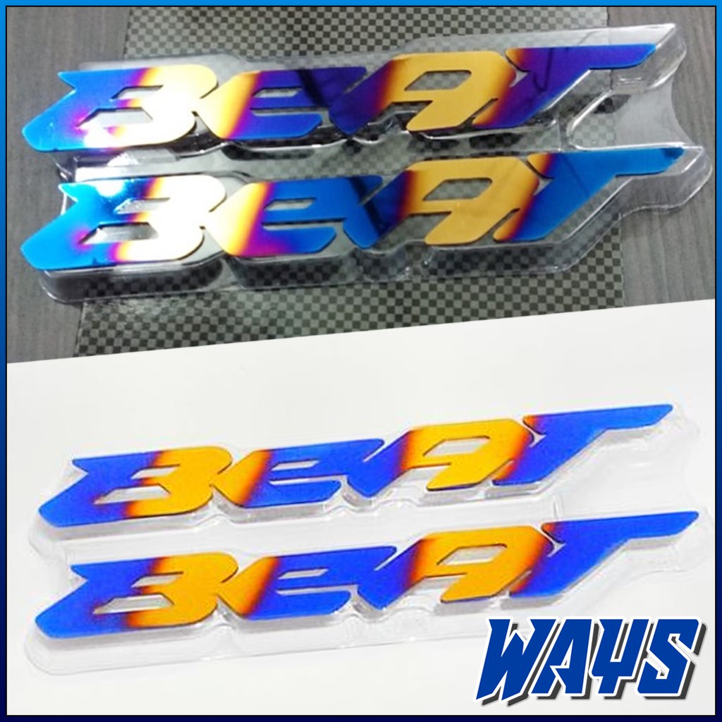 [P032] Emblem Logo Sticker 3D Timbul  Twotone Body Variasi Motor Beat Nmax 155 Vario 150 PCX 150