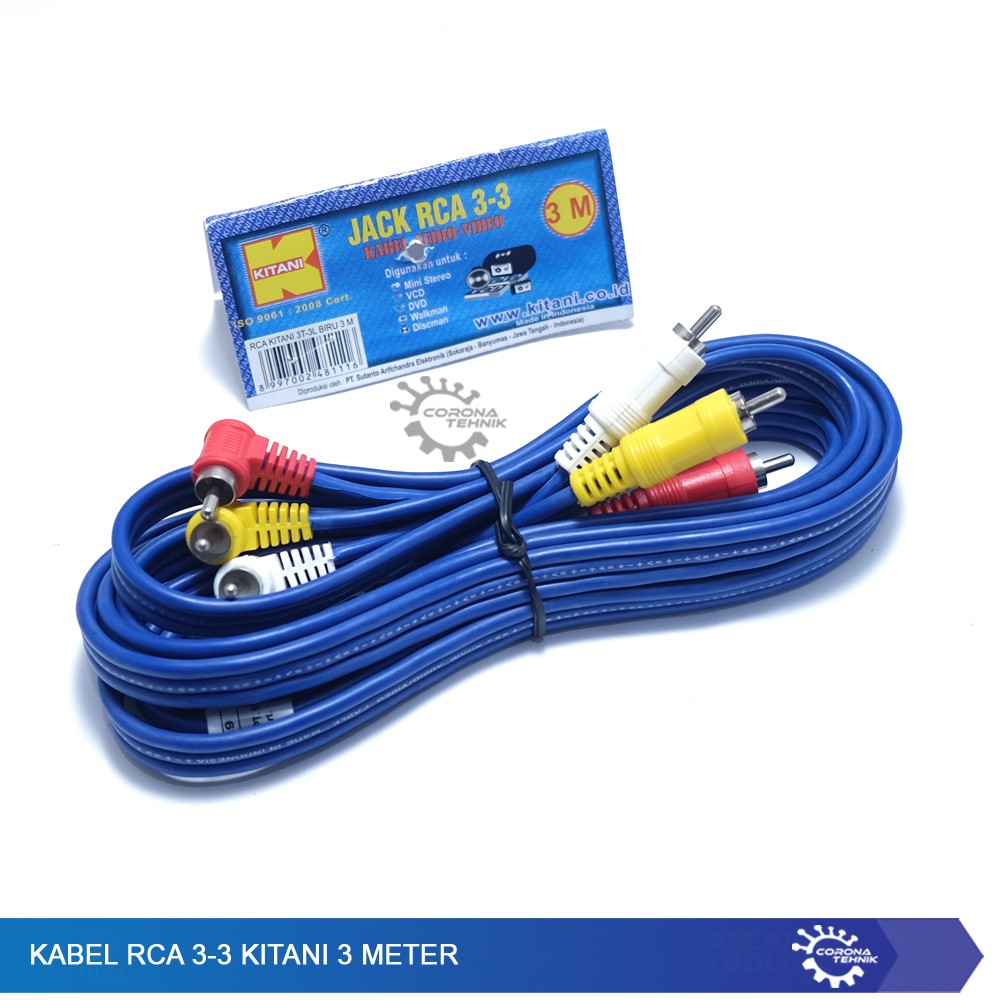 Kabel RCA 3-3 Kitani 3 Meter