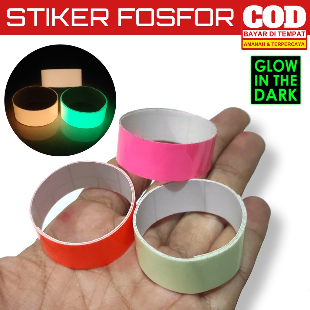 

Stiker Fosfor Menyala Dalam Gelap Metal Jig Lure Orange Pink Hijau Biru