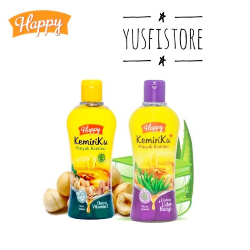 Minyak Kemiriku Happy Kemiriku Obat Rambut Rontok Menebalkan Rambut Penumbuh Rambut  Minyak Kemiri B