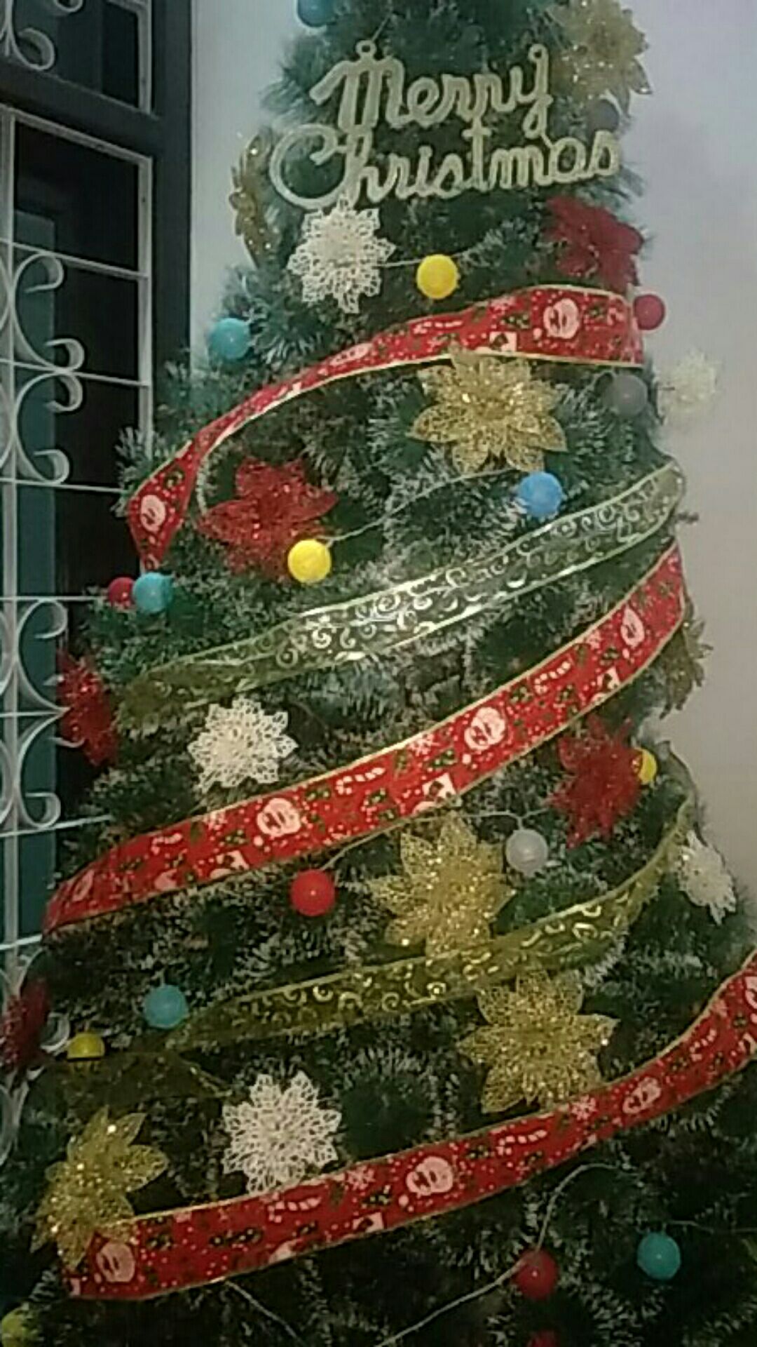 Pita Natal Berkawat 6,5 Cm Meteran Hiasan Aksesoris Ornamen Pernak Pernik Pohon Natal Christmas