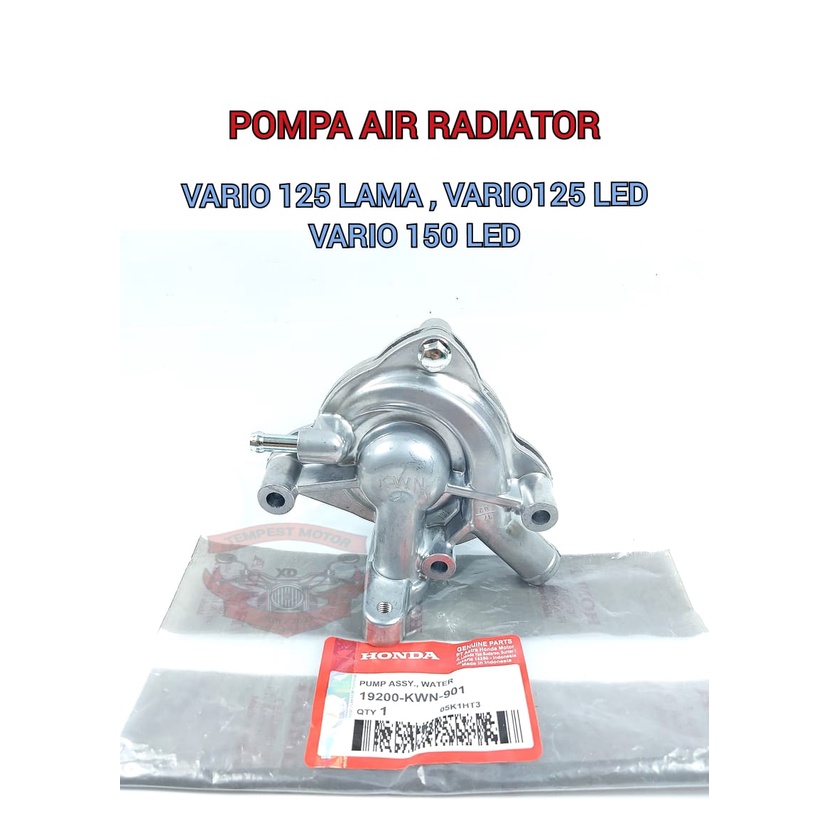 WATER PUMP ASSY VARIO 125 TECHNO WATER PUMP HONDA KWN WATER PUMP VARIO 150 POMPA RADIATOR VARIO 125