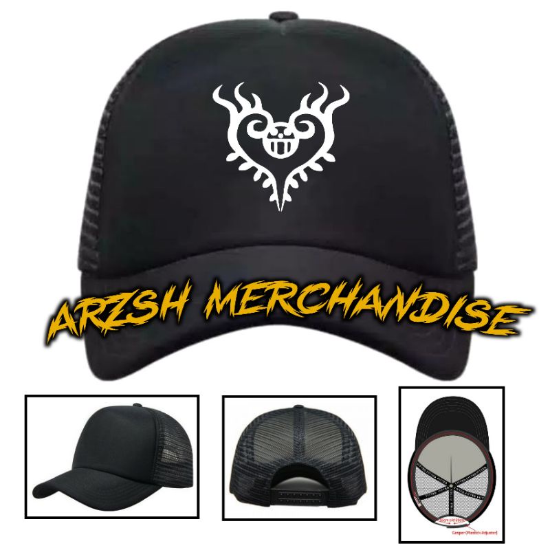 Topi Anime One Piece Trafalgar D. Law - Topi Trucker Tatto Trafalgar D. Law