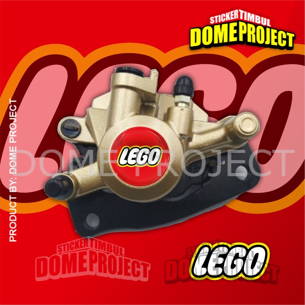 STIKER MOTOR EMBLEM 3D LOGO LEGO KALIPER REM AKSESORIS YAMAHA HONDA SUZUZI KAWASAKI AESTHETIC KEREN