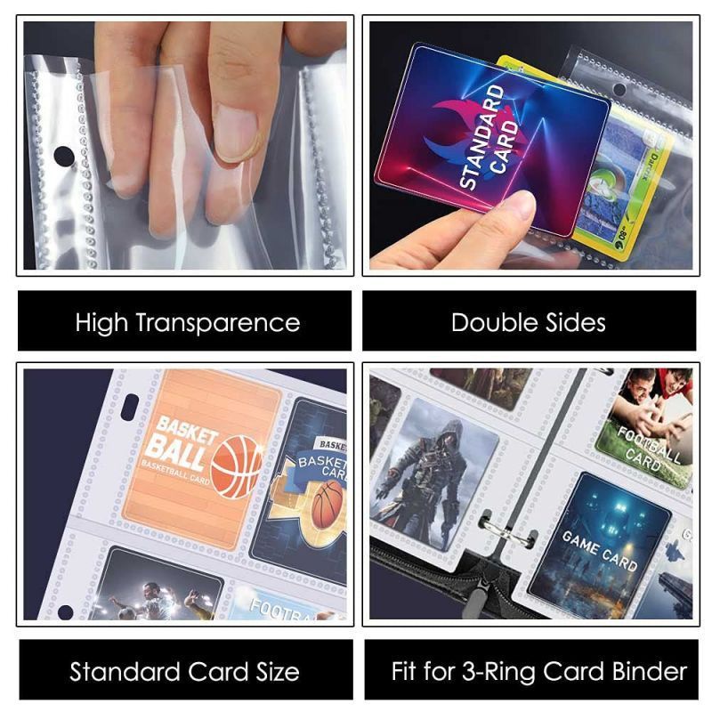 10 Lembar A5 Binder Sleeve Transparent Photo Album Binder Sleeve Pocket A5 Binder 1P 2P 4P