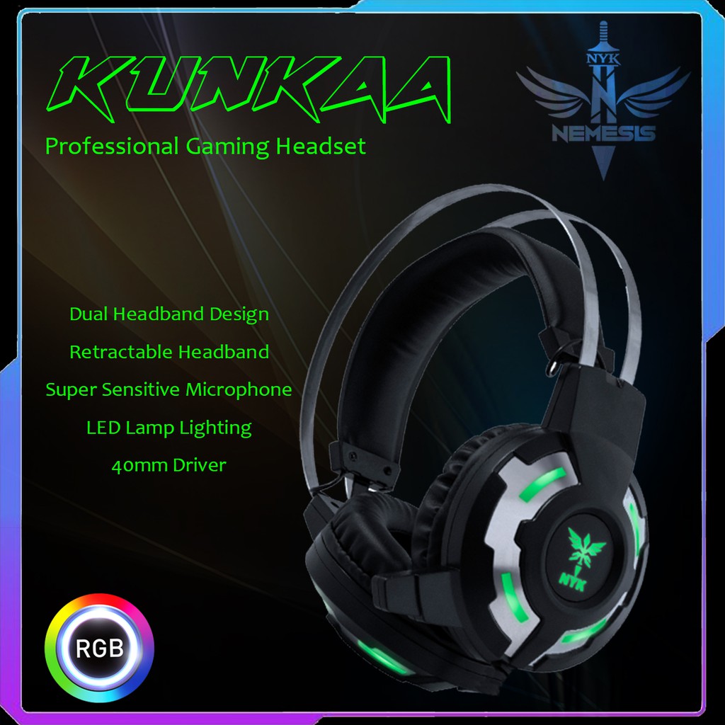 Jual NYK Nemesis HS N01 Kunkka Gaming Headset RGB | Shopee Indonesia