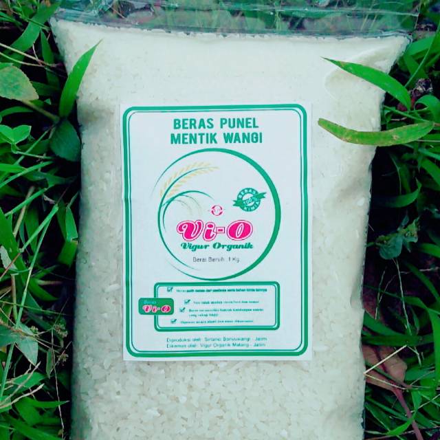 

COD Beras putih organik 1kg 1000 gr punel enak sehat bergisi mentik wangi super organic