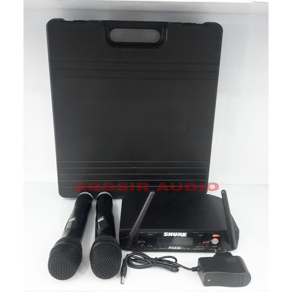 SHURE MIC WIRELESS PGX24 + KOPER