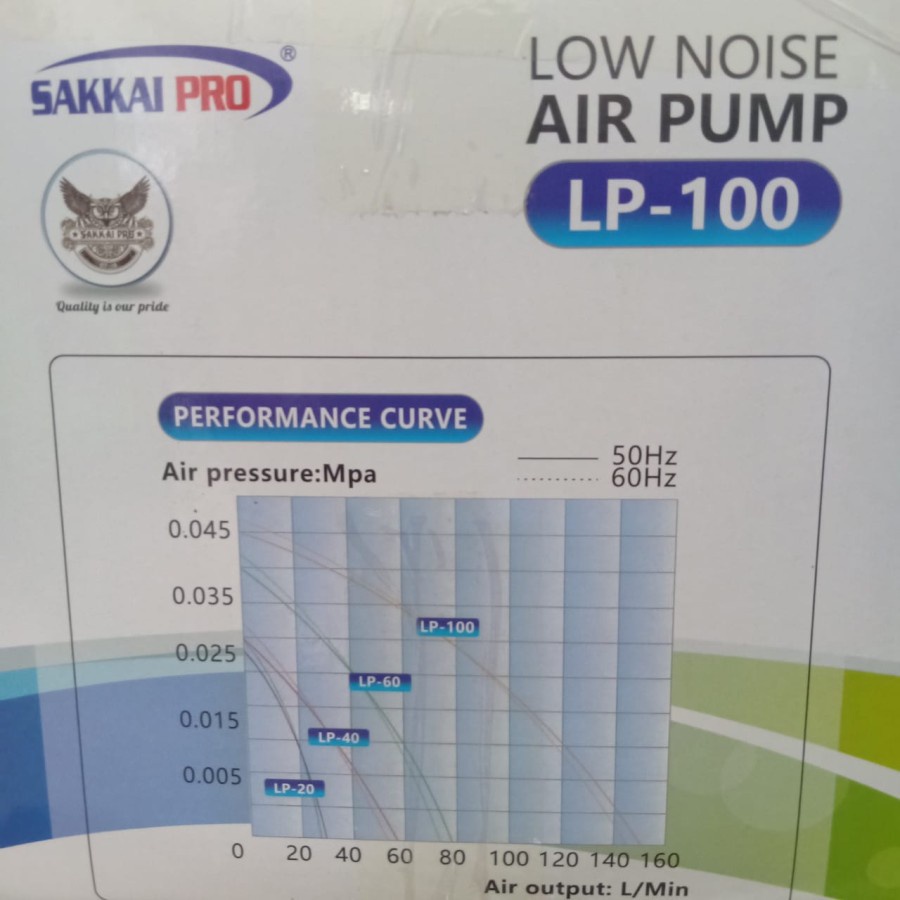 Sakkai Pro LP 100 Pompa Udara Aerator Aquarium Resun Kolam Ikan LP100