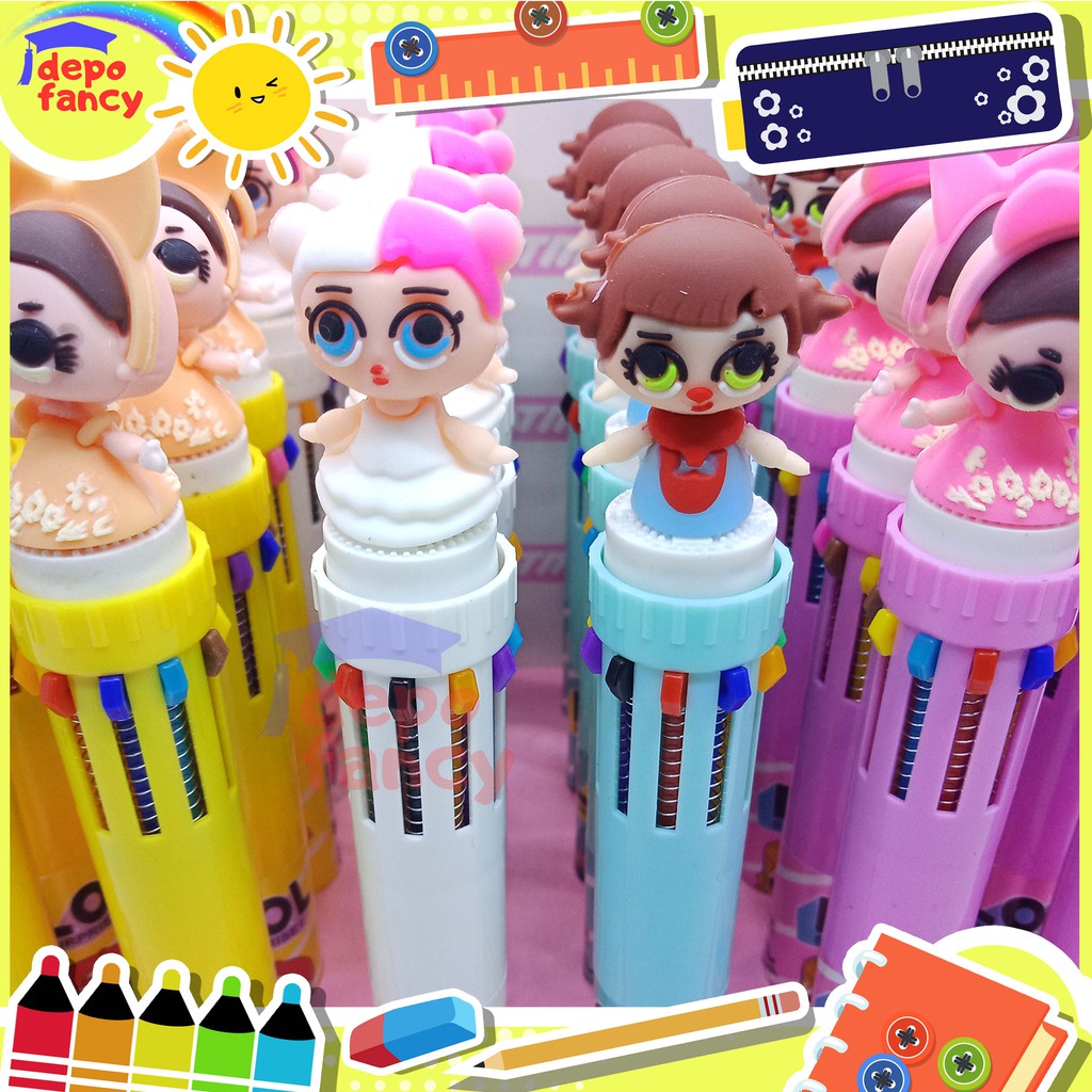 

Bulpoin / Balpen / Ballpoint / Pen / Bulpen / Balpen Kepala Boneka 10 Warna Lucu BP-670