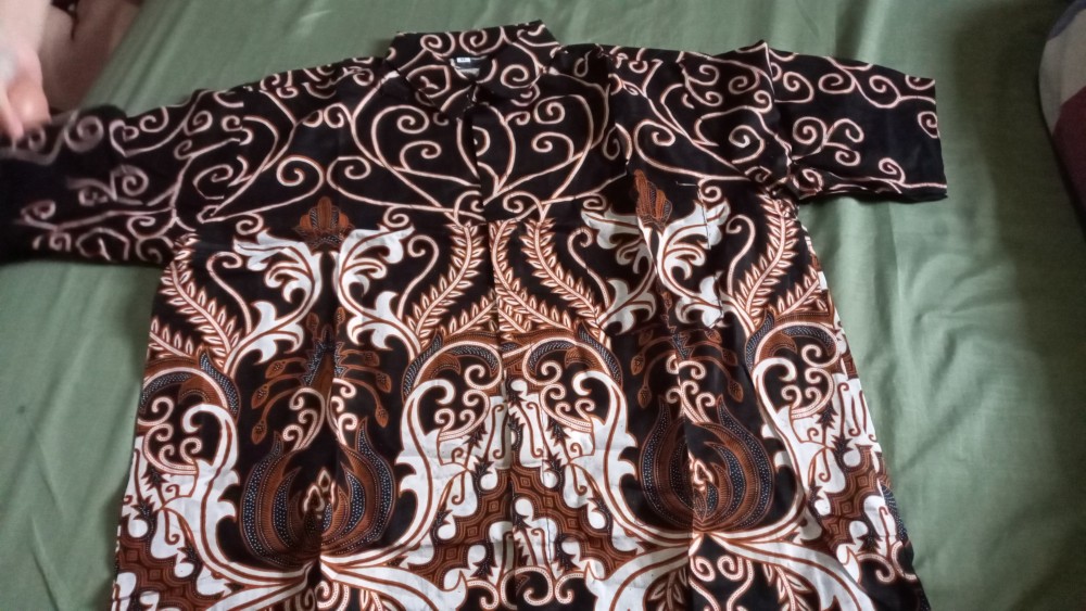 Maura Couple - Sania Ruffle Batik Couple Ori Ndoro Jowi Garansi Termurah Shopee - Batik Modern Solo