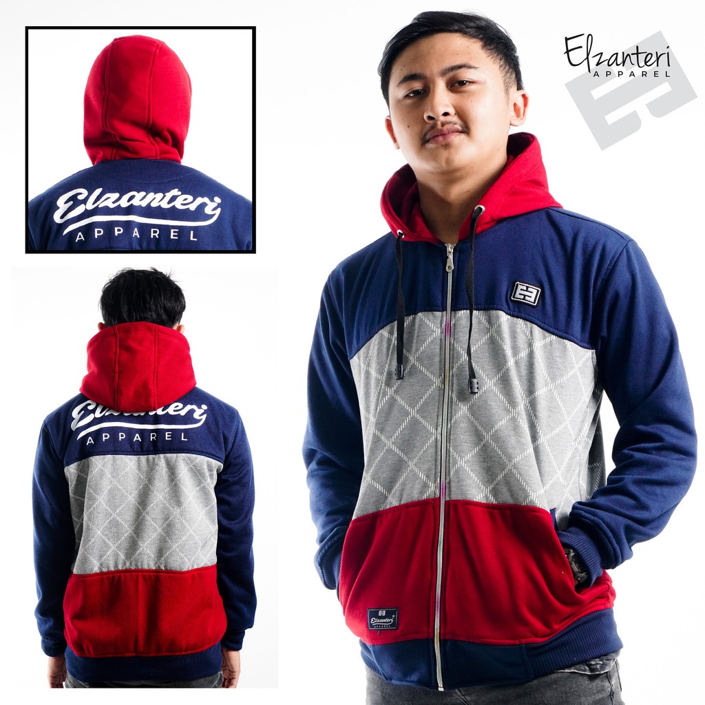 sweater pria kombinasi warna elzanteri