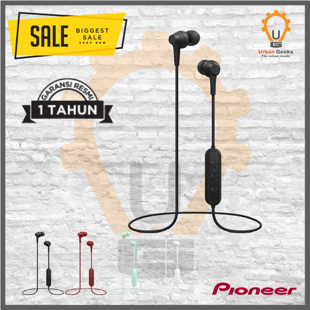 Pioneer SE-C4BT Bluetooth Earphone Wireless Garansi Resmi 1 tahun C4BT