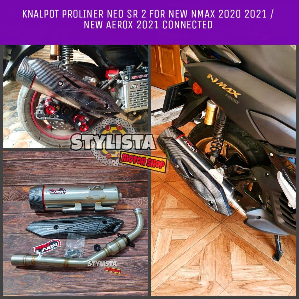 KNALPOT PROLINER NEO SR2 NEW NMAX 2020 2021 ORIGINAL KNALPOT PROLINER NEO SR 2 NEW AEROX 155