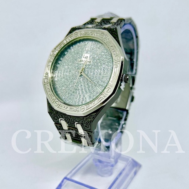 CREMONA Jam Tangan Fashion Laki-Laki Analog - Motif Batik, Import, dan Mewah, Cocok untuk Cowok Pria Keren