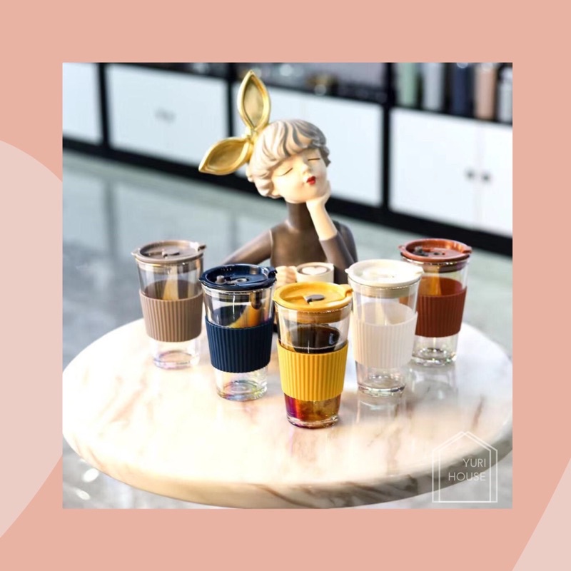Woori Tumbler/ tumbler kaca aesthetic/ gelas tumbler korea/ gelas kaca transparan/ tumbler kaca + se
