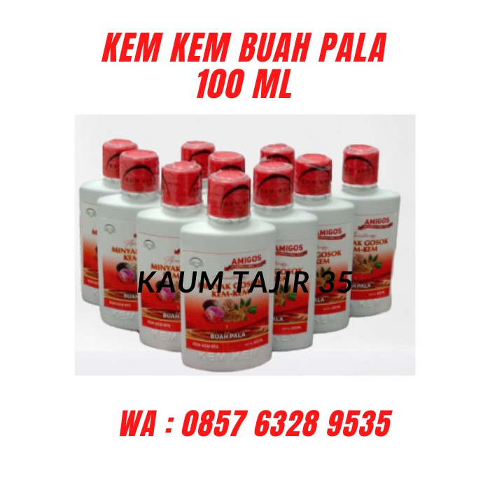 (COD) MINYAK URUT KEM KEM BUAH PALA ASLINYA MINYAK GOSOK  HERBAL DAN ALAMI  ASLI TANAH KARO 100 ML